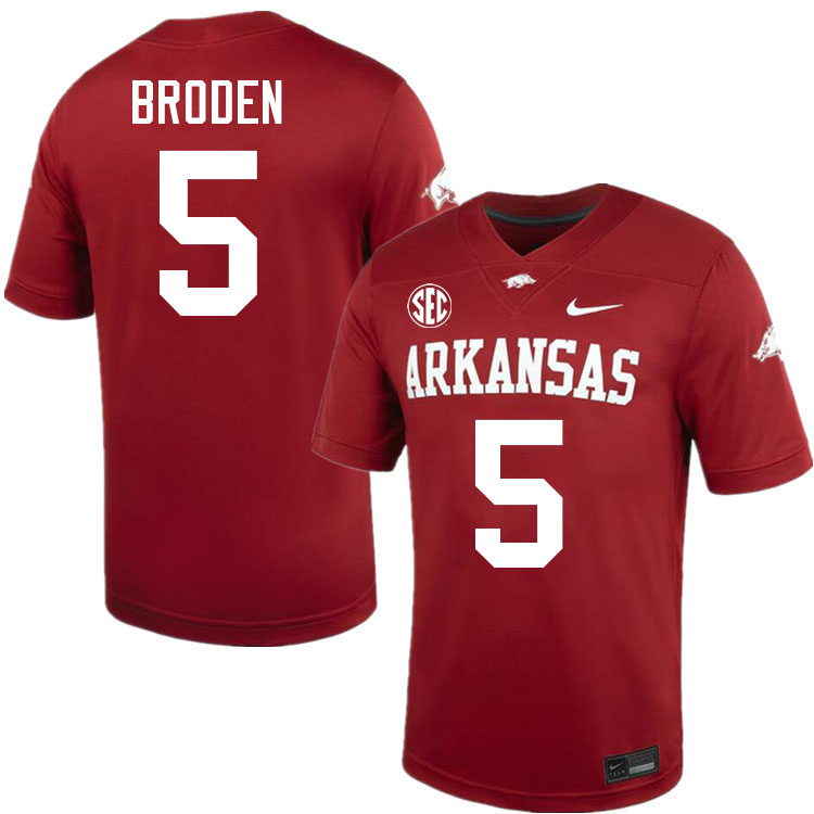 Tyrone Broden Arkansas Jersey,Arkansas Razorbacks #5 Tyrone Broden Jersey Youth College-Cardinal